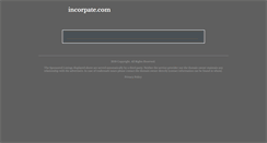 Desktop Screenshot of incorpate.com